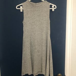 Grey Tshirt dress with collar